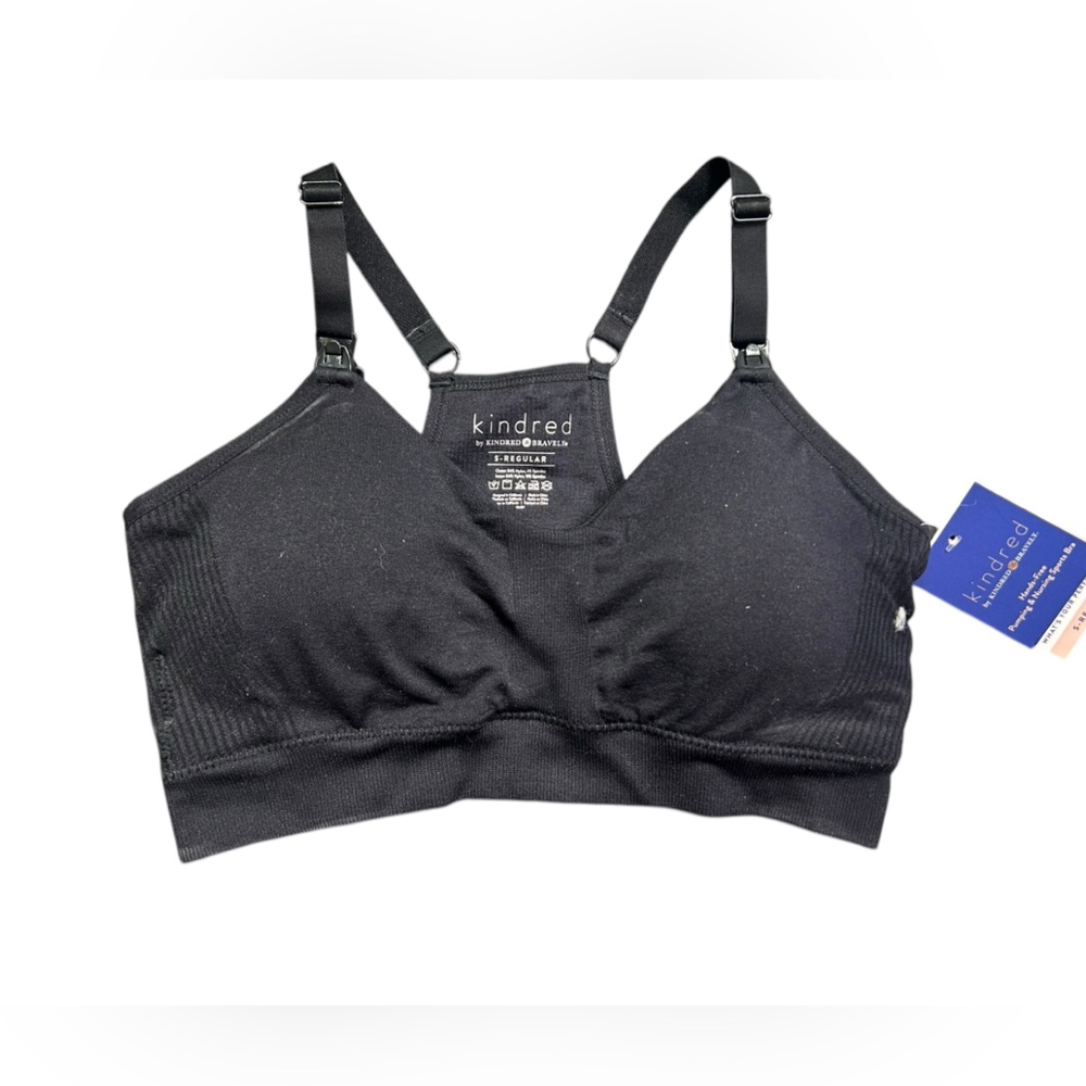 Kindred Bravely Black Nursing & Maternity Seamless Bra